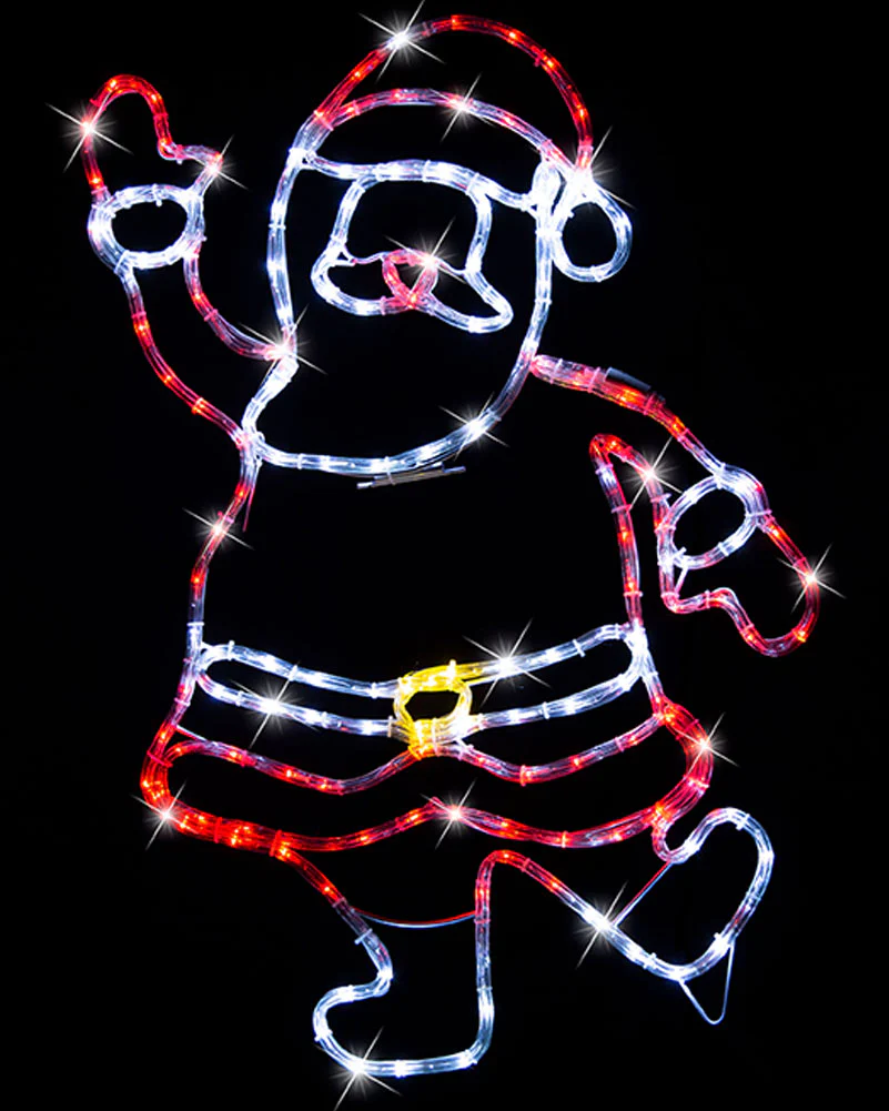 Santa Twinkle Christmas LED Ropelight 82cm - Image 2