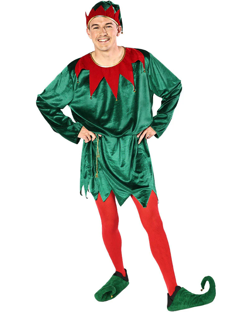 Santas Favourite Elf Adult Christmas Costume - Image 2