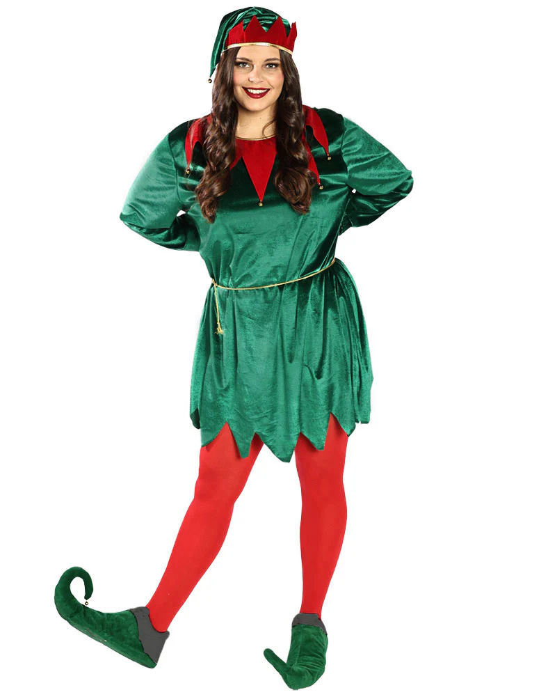Santas Favourite Elf Adult Christmas Costume - Image 3