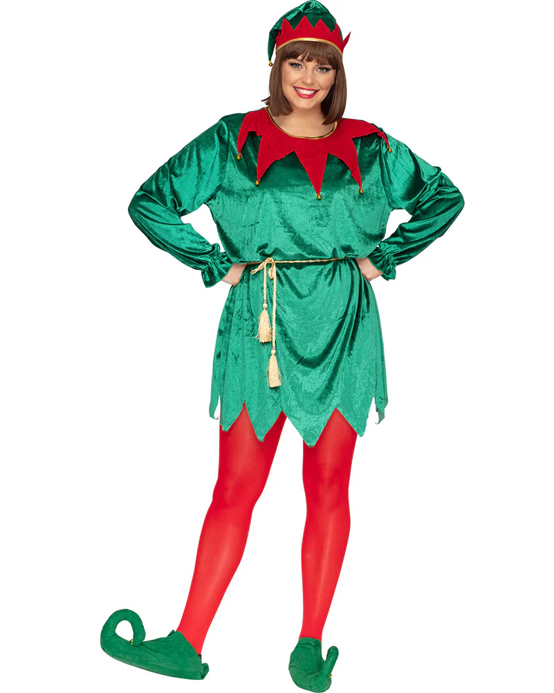 Santas Favourite Elf Adult Christmas Costume - Image 4