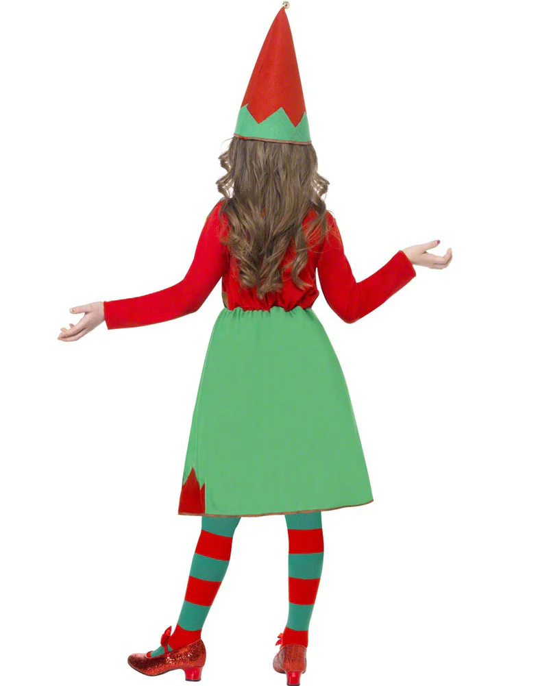 Santas Little Helper Girls Christmas Costume - Image 3