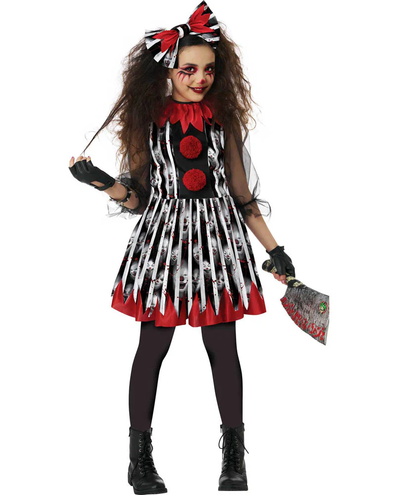 Savage Clown Girls Costume