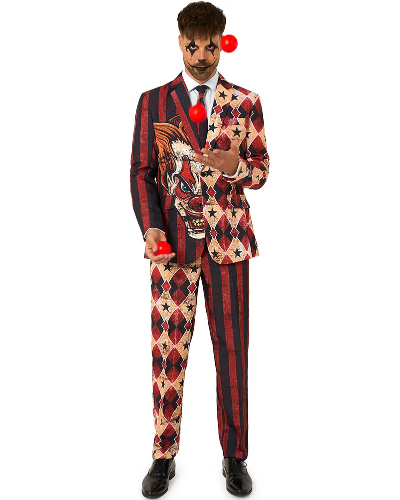 Scary Clown Red Mens Suitmeister - Image 7