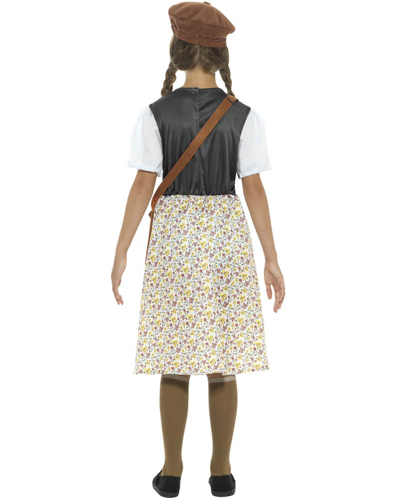40s School Girl Evacuee Girls Costume - Image 4