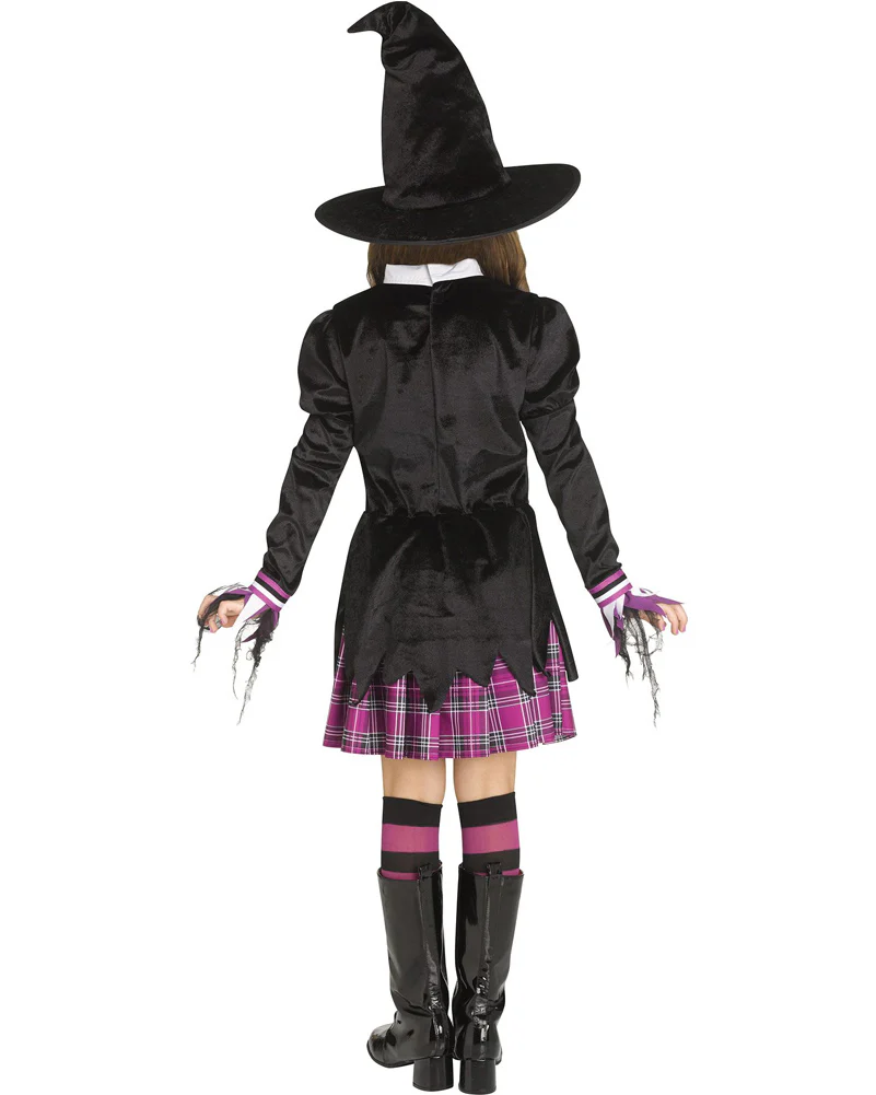Schoolgirl Witch Girls Costume - Image 2