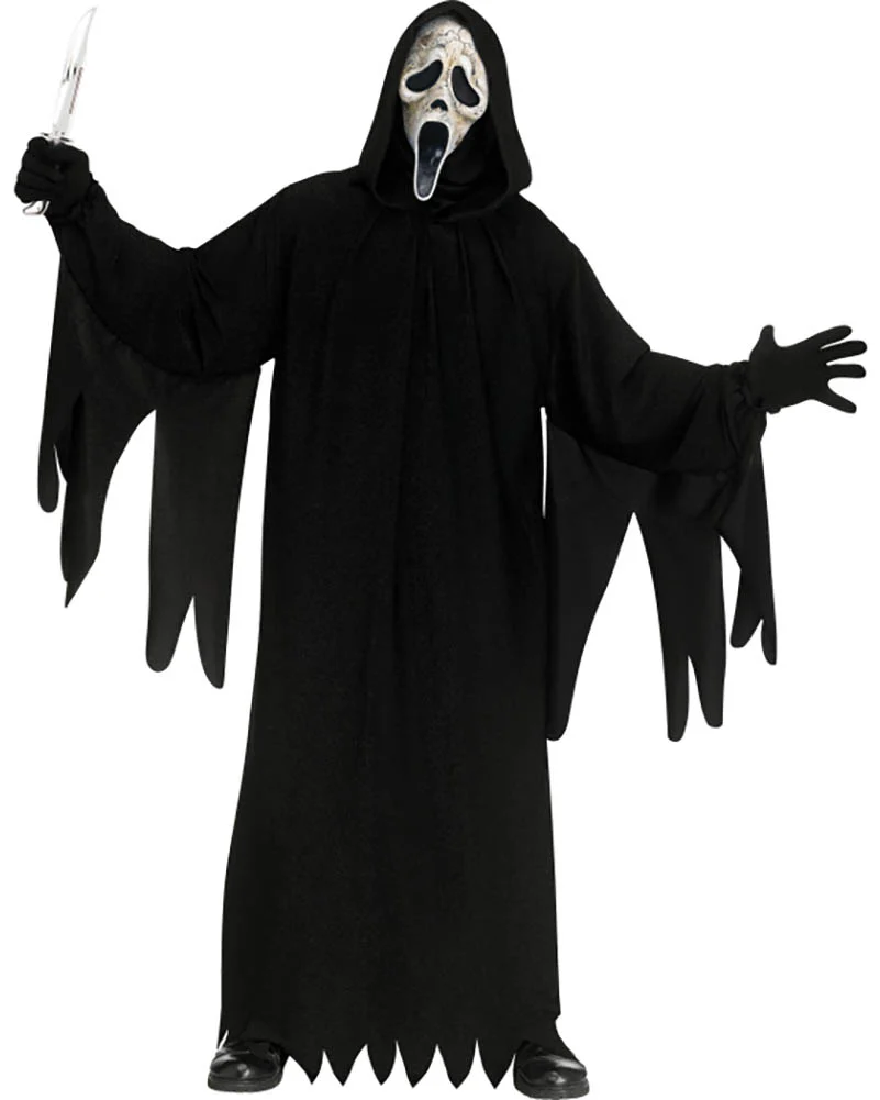 Scream Ghost Face Aged Deluxe Mens Plus Size Costume
