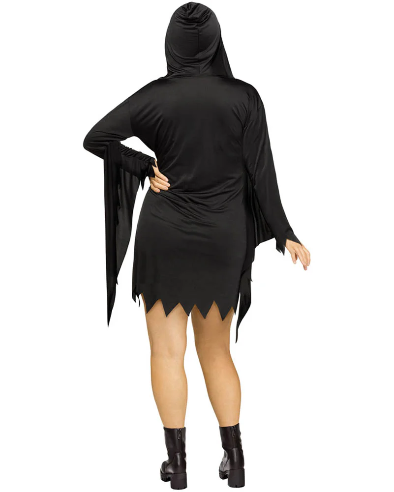 Scream Ghost Face Glam Womens Plus Size Costume - Image 2