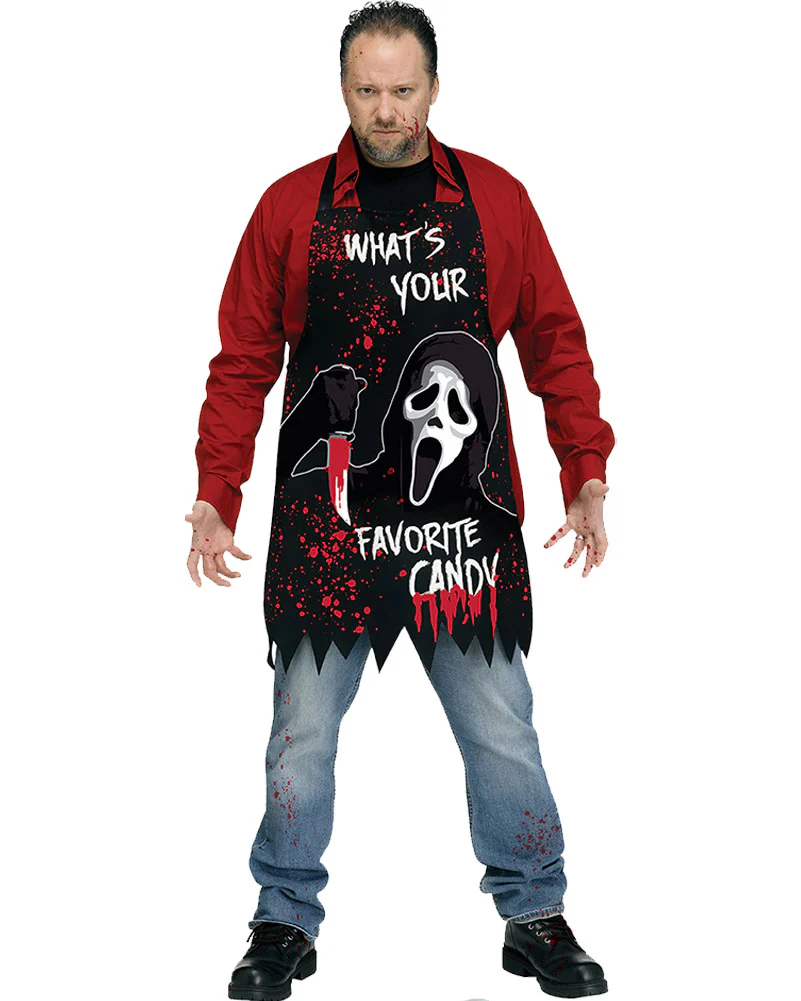 Scream Ghost Face Horror Apron - Image 2