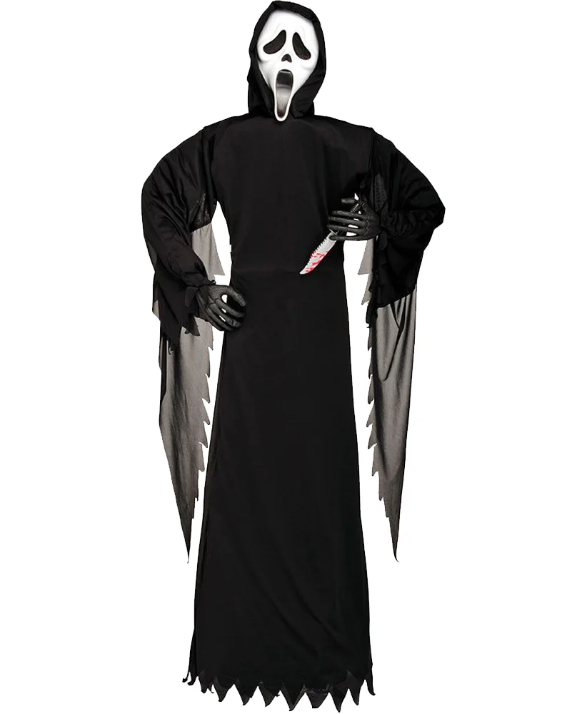 Scream Ghost Face Reaper with Prop Knife Decoration 1.5m