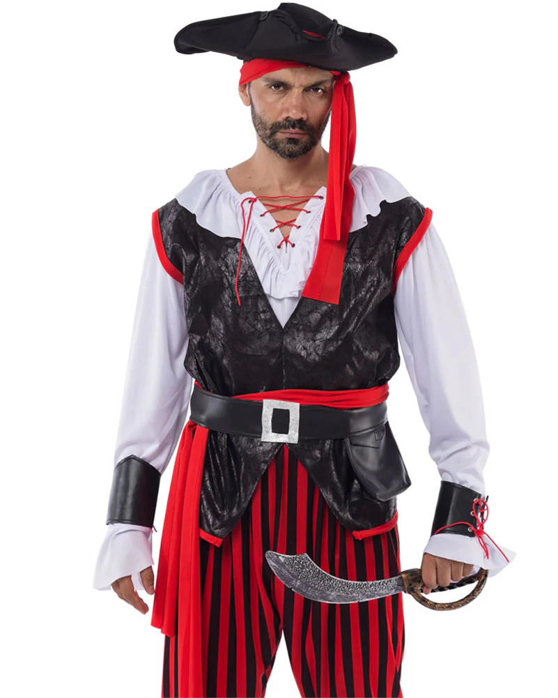 Sea Captain Pirate Mens Costume - Image 2