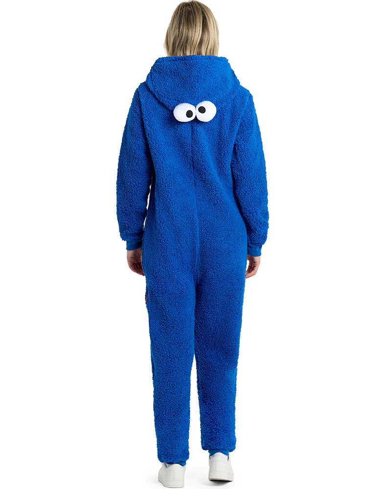 Sesame Street Cookie Monster Adults Opposuit Onesie - Image 7