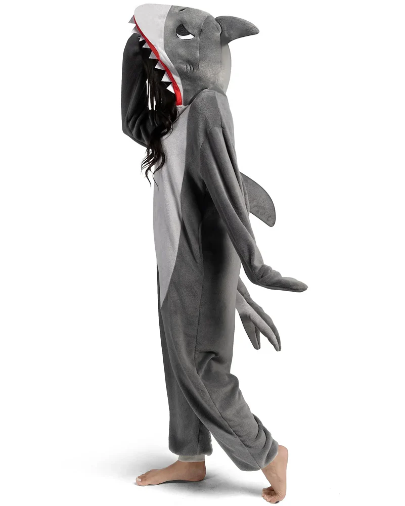 Shark Onesie Adult Costume - Image 2