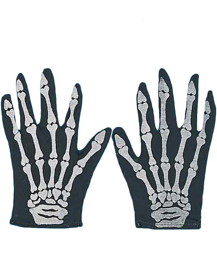 Short Skeleton Gloves