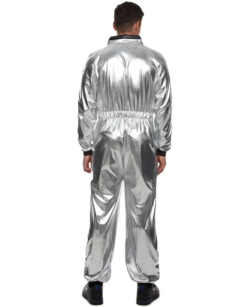 Silver Astronaut Suit Mens Costume - Image 6