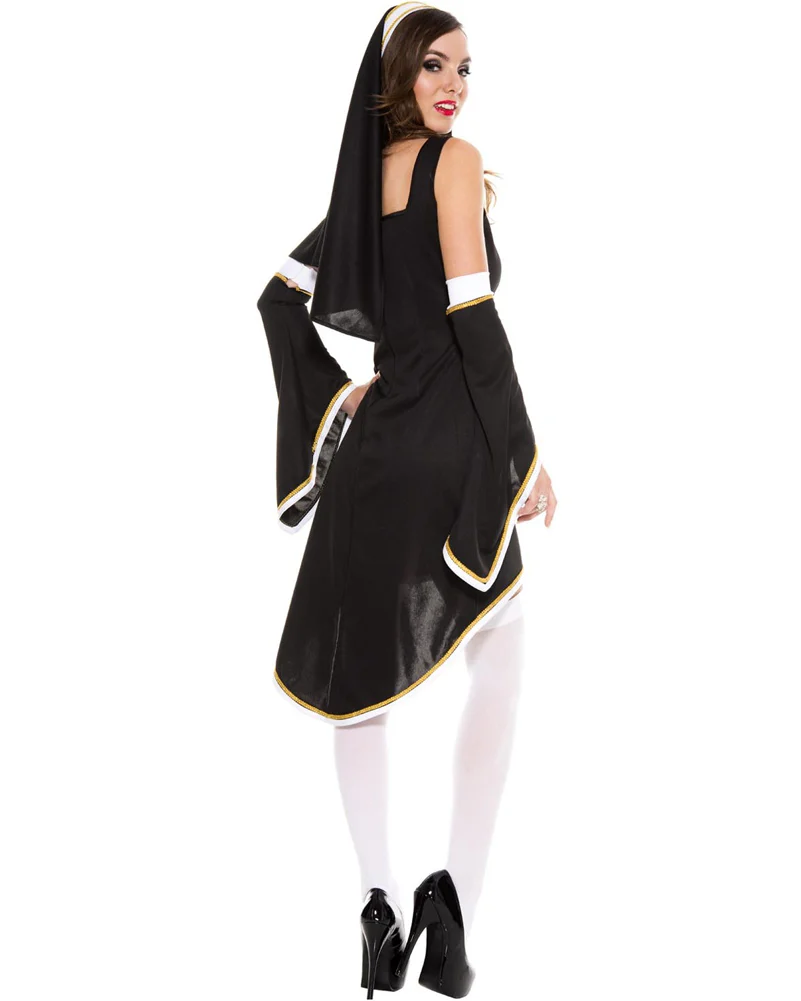 Sinfully Hot Nun Womens Costume - Image 2