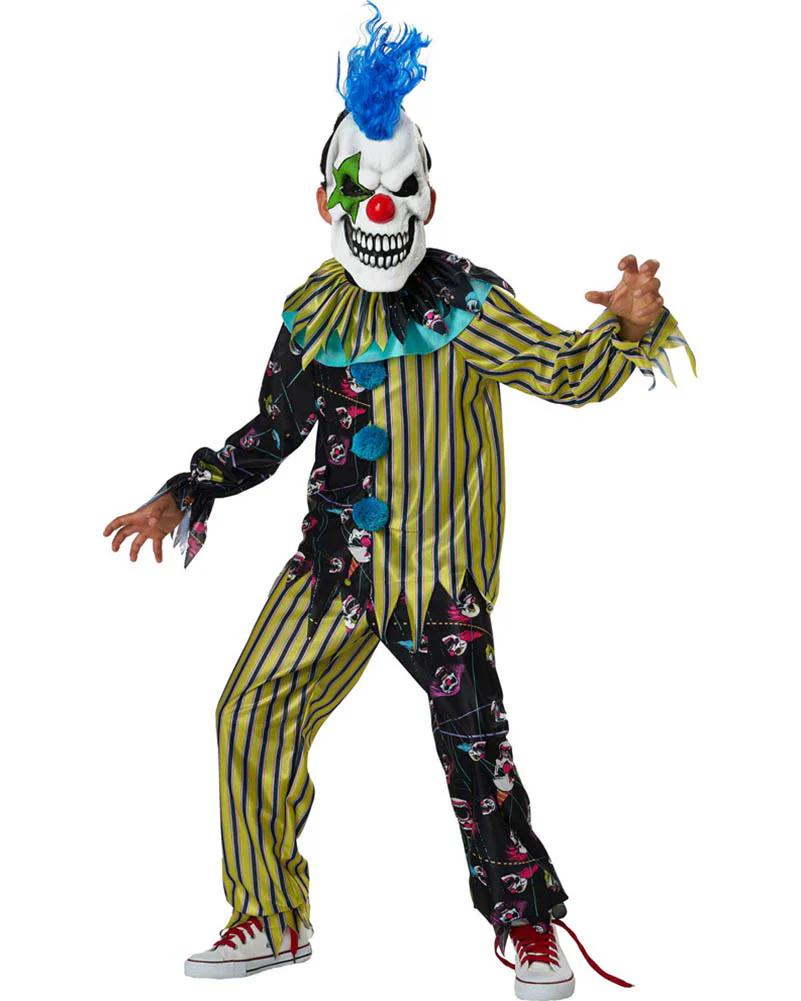 Sinister Skull Clown Boys Costume - Image 4