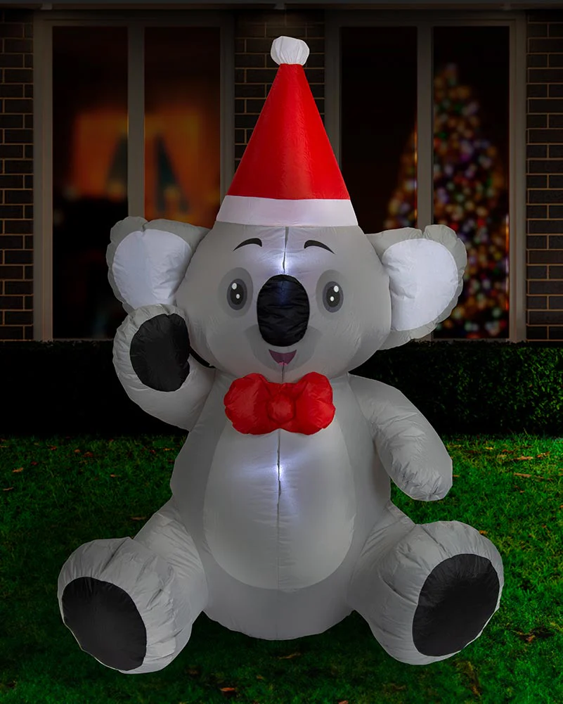 Sitting Koala Christmas Lawn Inflatable 1.5m - Image 2