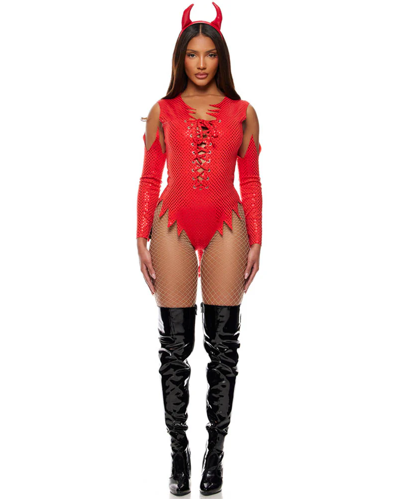 Sizzle N Shine Devil Womens Costume - Image 4