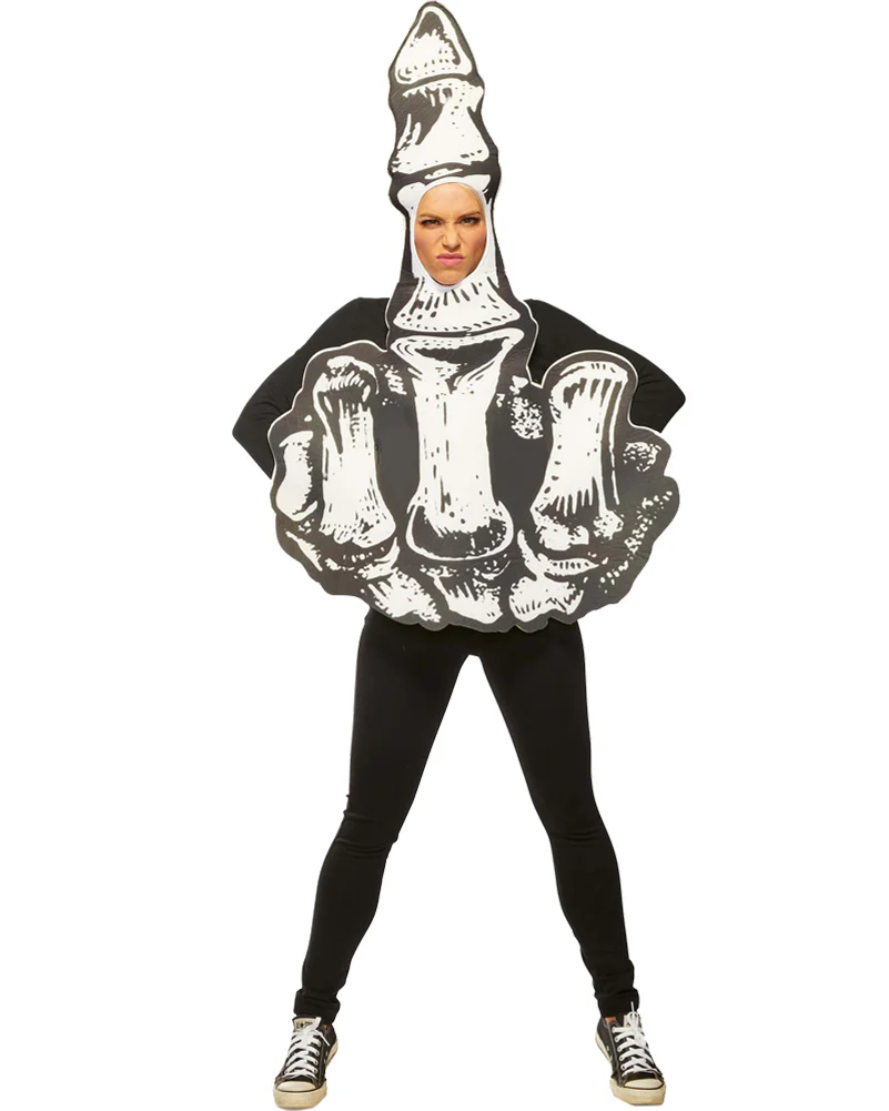 Skeleton Middle Finger Adult Costume - Image 2