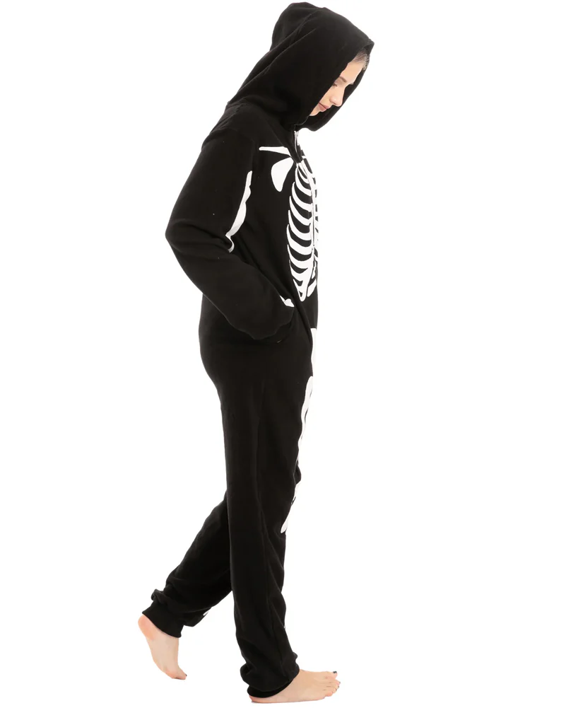 Skeleton Onesie Adults Costume - Image 4