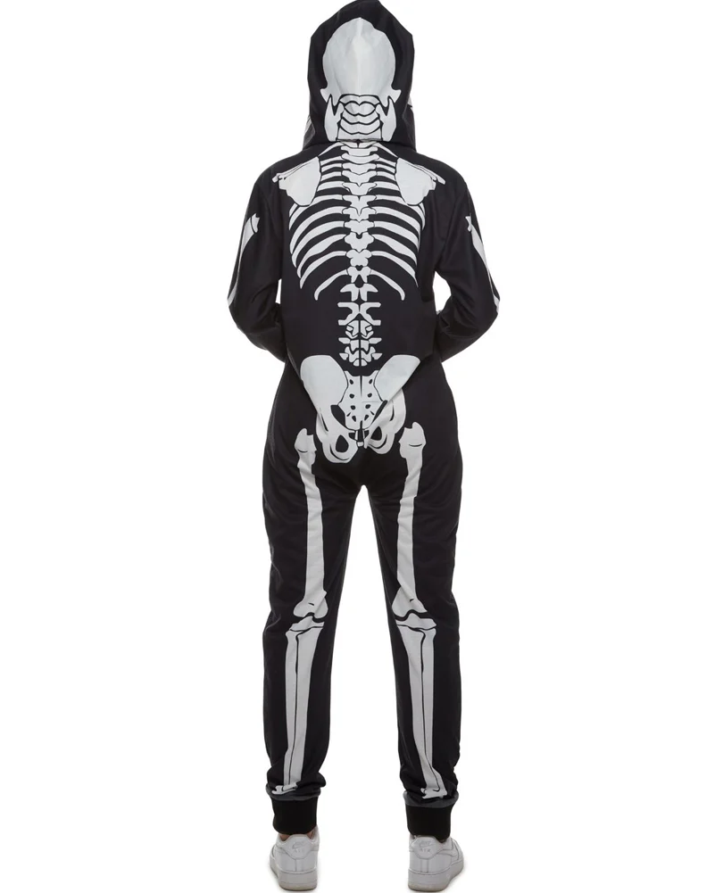 Skeleton Onesie Womens Costume - Image 4