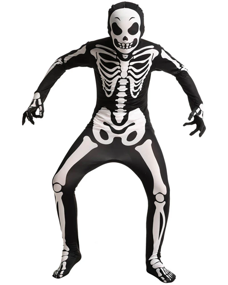 Skeleton Second Skin Kids Costume