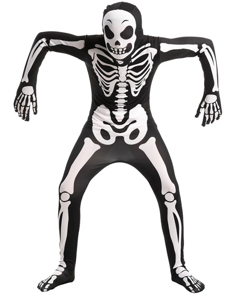 Skeleton Second Skin Kids Costume - Image 3
