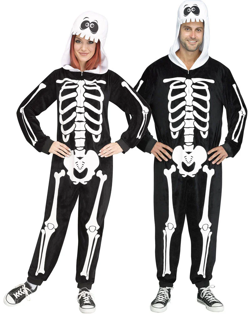 Skeleton Squad Jumpsuit Adult Costume