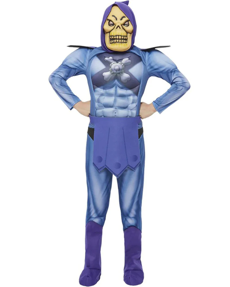 Skeletor with Muscle Chest Kids Costume - Image 2