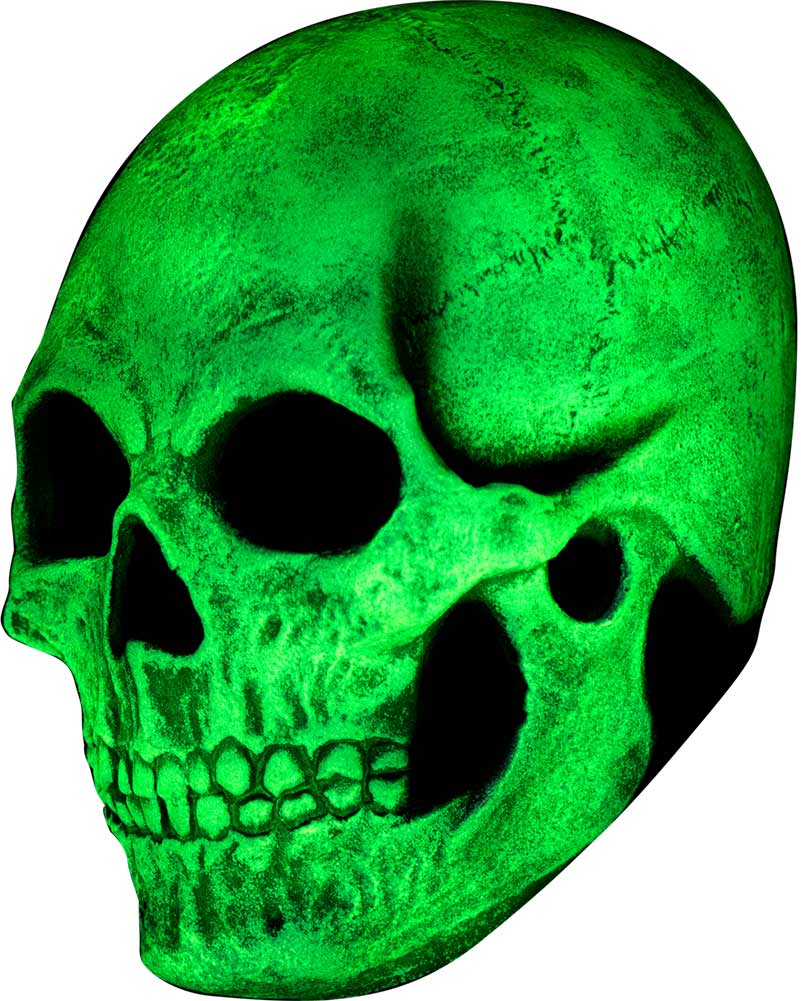 Skull Glow in the Dark Deluxe Mask - Image 3