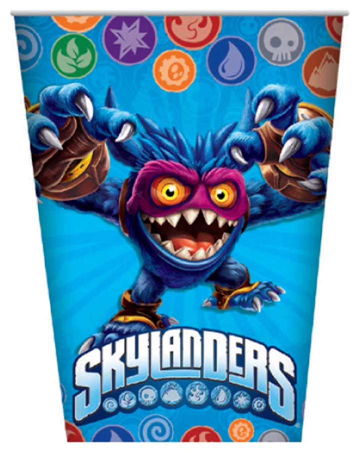 Skylanders 266ml Paper Cups Pack of 8