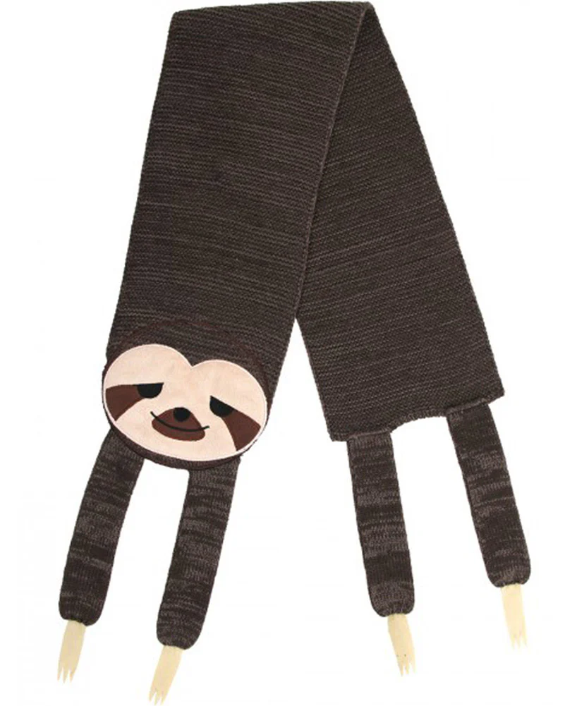 Sleepy Sloth Knit Scarf - Image 3