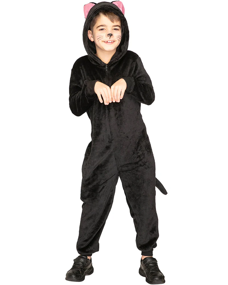 Slinky Black Cat Cosy Deluxe Kids Book Week Costume - Image 5