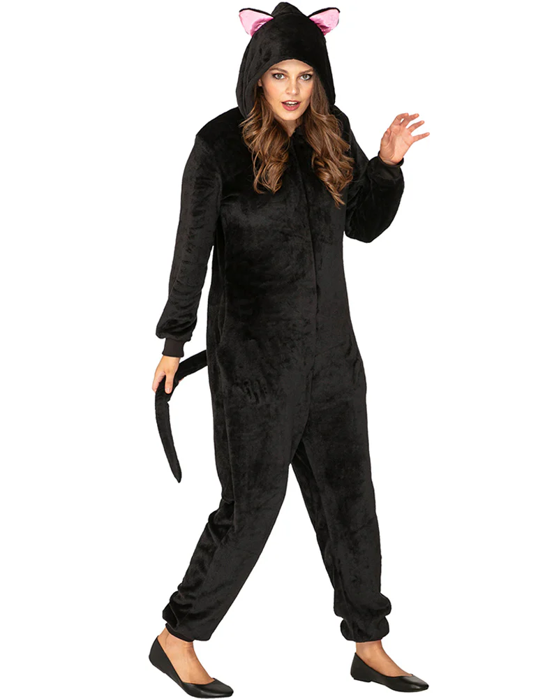 Slinky Black Cat Plus Size Adults Book Week Costume - Image 5