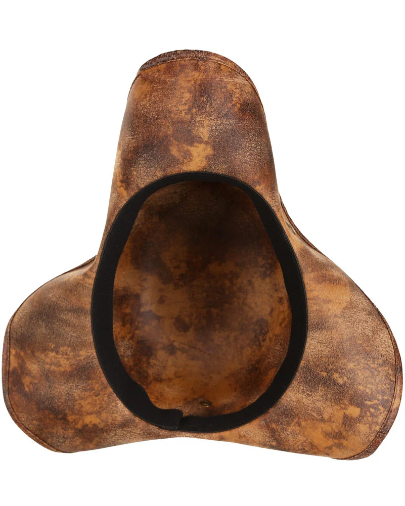 Snap Brim Pirate Deluxe Hat and Headscarf - Image 4