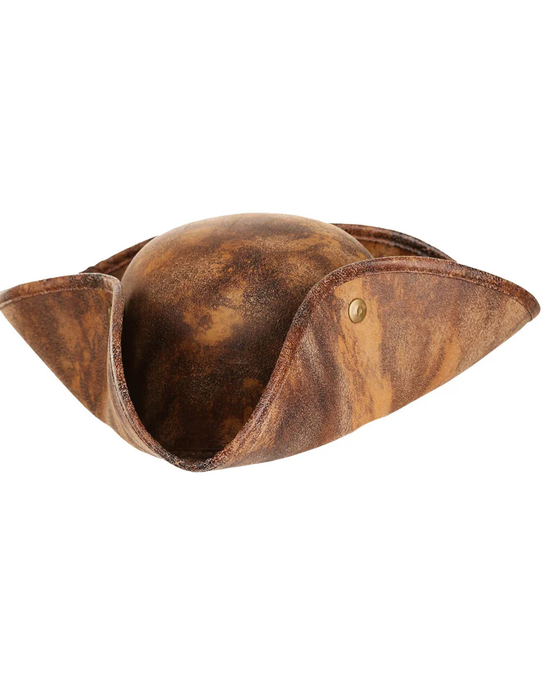 Snap Brim Pirate Deluxe Hat and Headscarf - Image 5