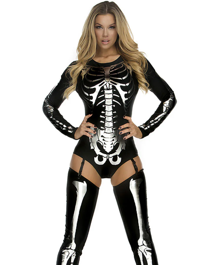 Snazzy Skeleton Womens Costume - Image 3