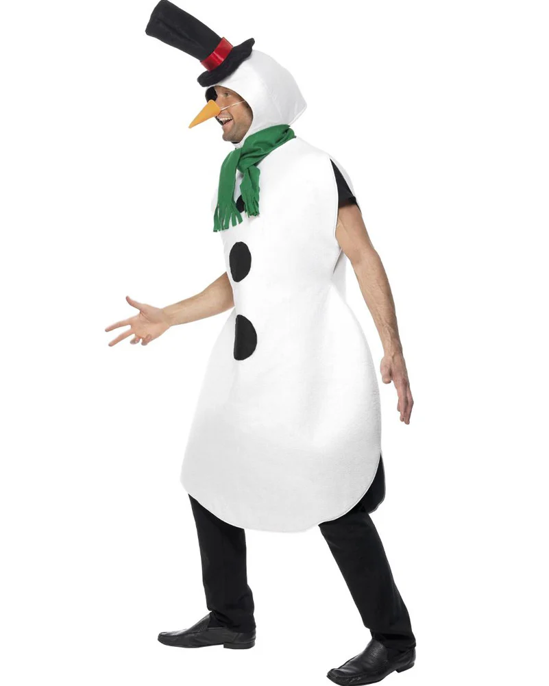 Snowman Adult Christmas Costume - Image 2