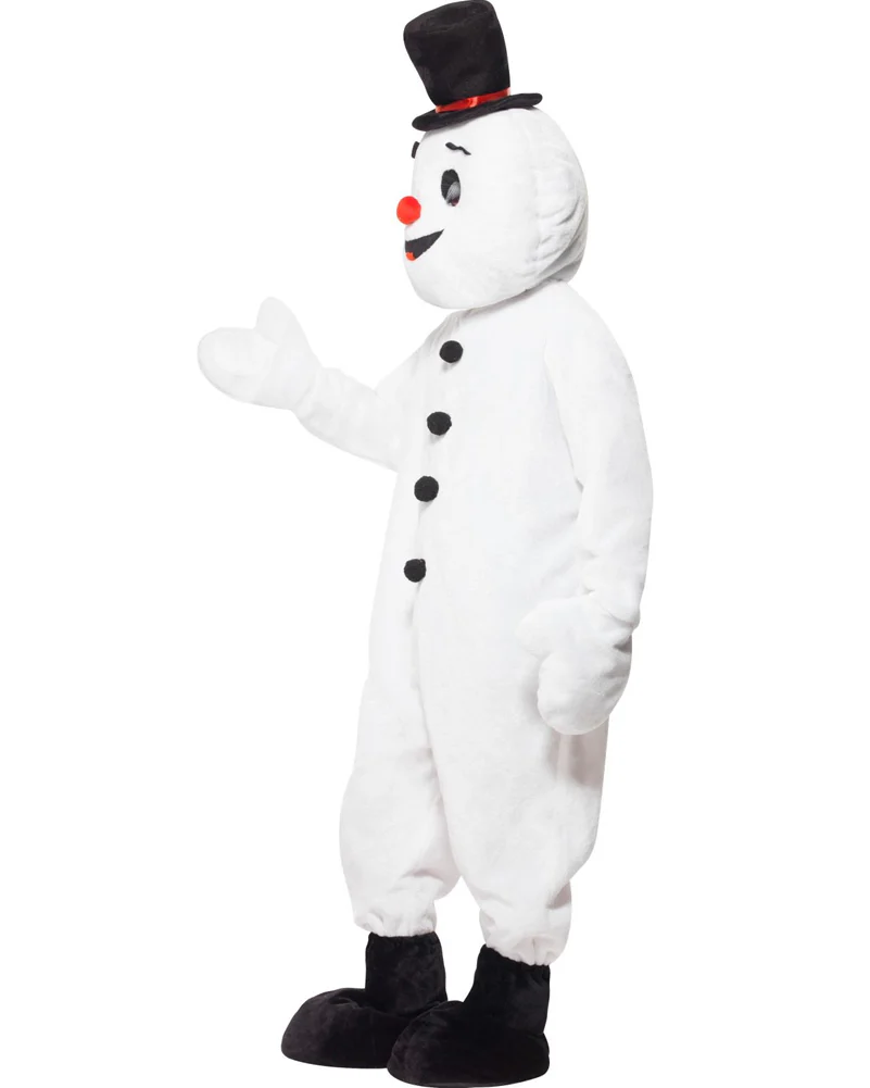 Snowman Jumpsuit Adult Christmas Costume - Image 2