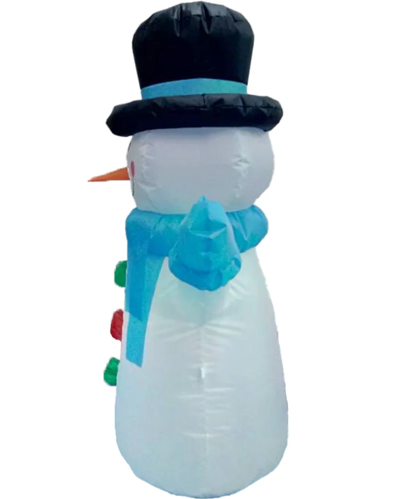 Snowman With Top Hat and Scarf Christmas Lawn Inflatable 1.2m - Image 5