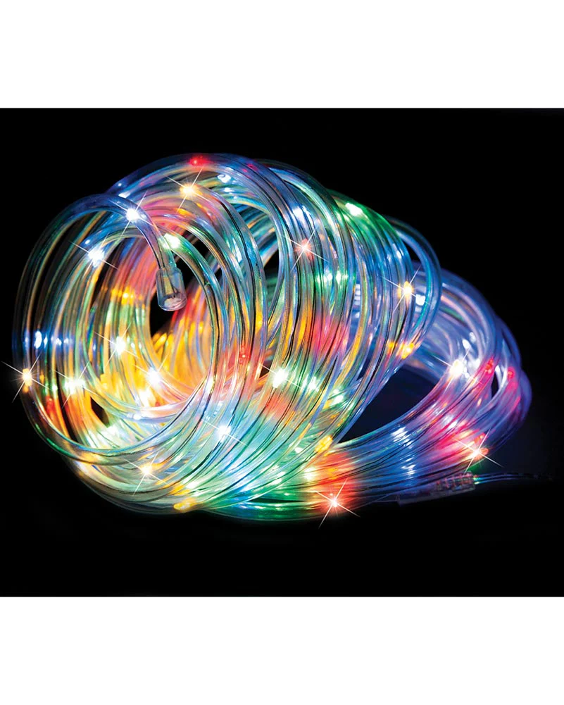 Solar Multi-Coloured Ropelight LED Lights 10m - Image 4