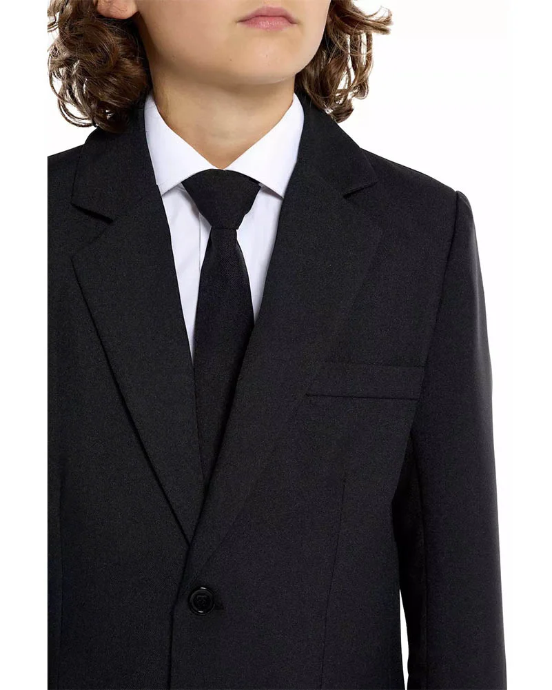Solid Black Kids Suitmeister - Image 4