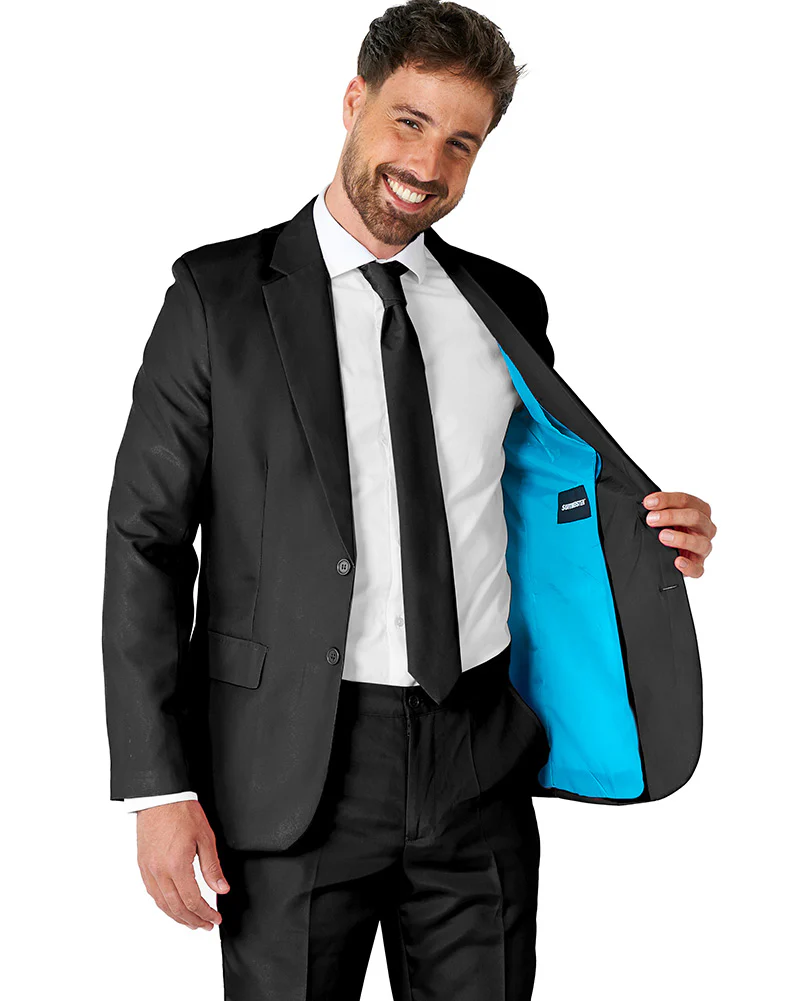 Solid Black Mens Suitmeister - Image 4