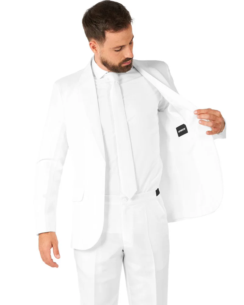 Solid White Mens Suitmeister - Image 2