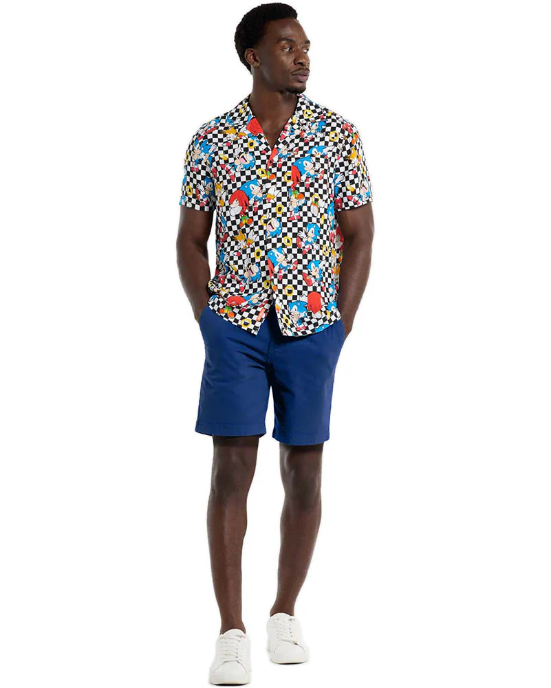 Sonic Retro Rings Mens Opposuit Summer Shirt - Image 5