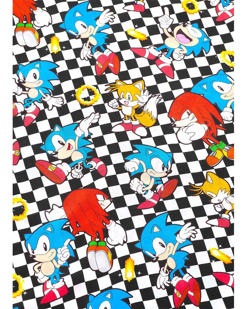 Sonic Retro Rings Mens Opposuit Summer Shirt - Image 9