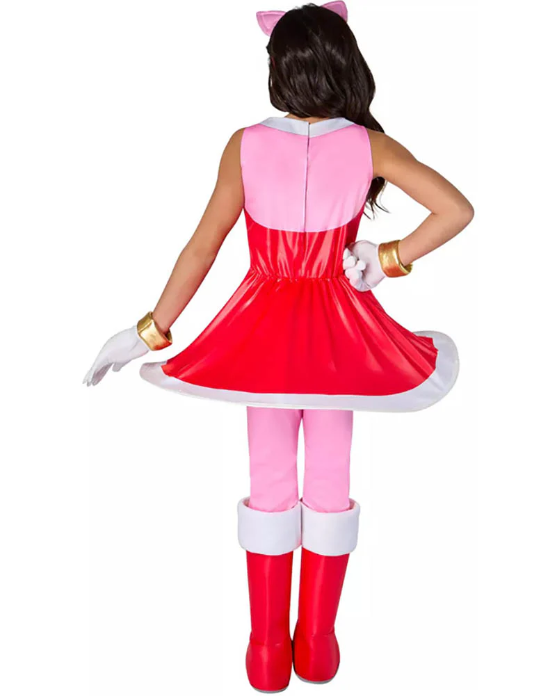 Sonic the Hedgehog Amy Rose Deluxe Girls Costume - Image 2