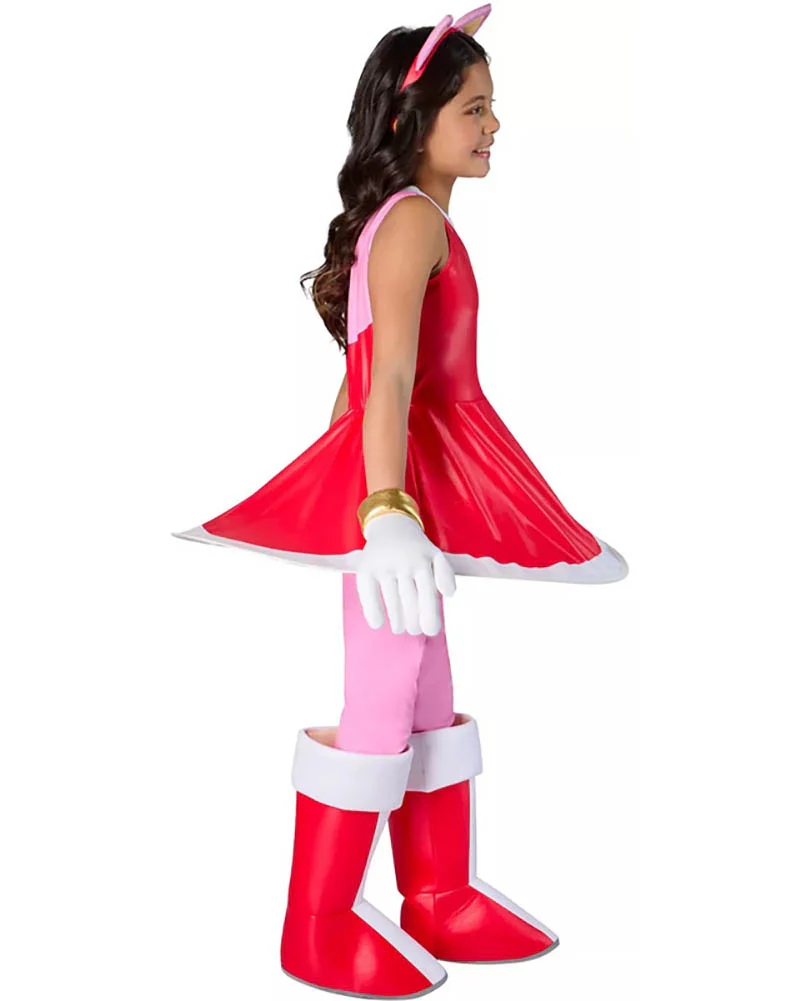 Sonic the Hedgehog Amy Rose Deluxe Girls Costume - Image 3