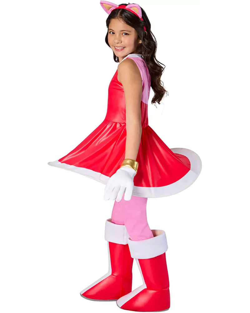 Sonic the Hedgehog Amy Rose Deluxe Girls Costume - Image 4