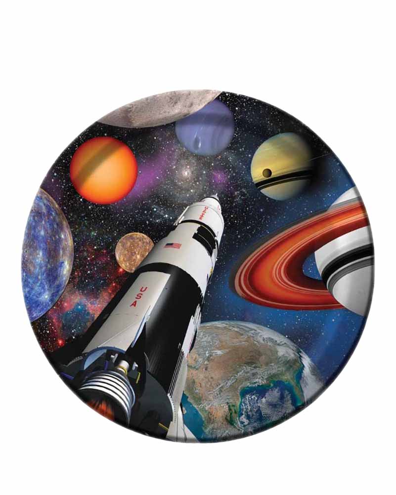 Space Blast 23cm Party Plates Pack of 8 - Image 2